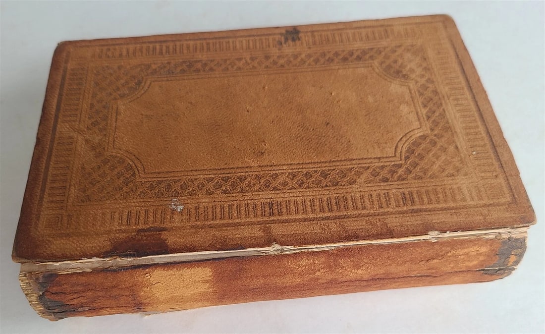 1856 BIBLE in LANGUAGE of OJIBWA INDIANS NEW TESTAMENT antique AMERICANA RARE ! - 3