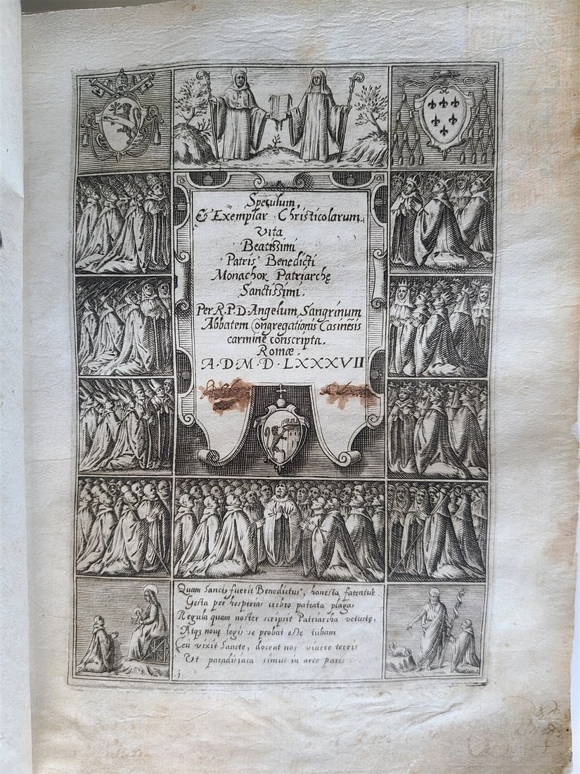 1587 ILLUSTRATED w/ 52 PLATES Speculum & Exemplar Christocolarum Vita antique (1 of 20)
