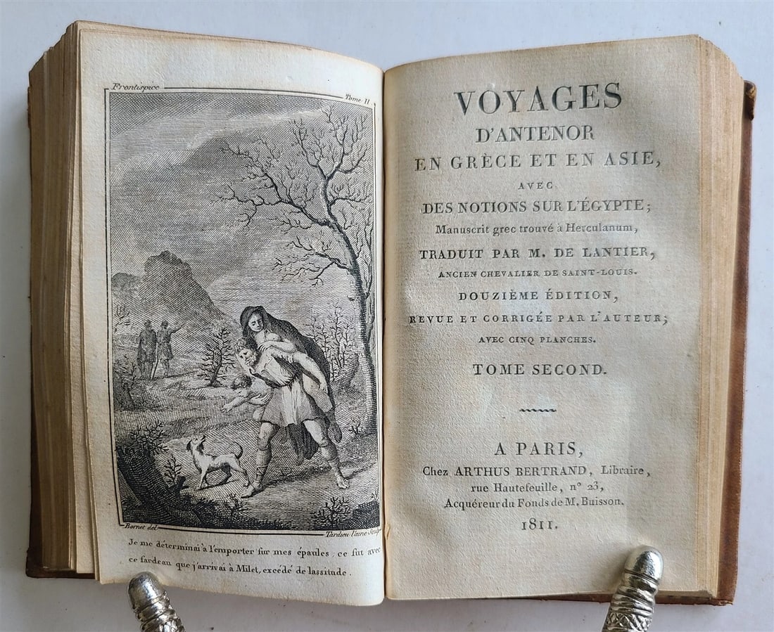 1811 ANTENOR'S TRAVELS Voyages d'Antenor en Grece et en Asie ANTIQUE iilustrated - 10