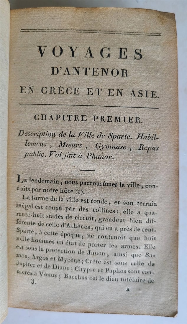 1811 ANTENOR'S TRAVELS Voyages d'Antenor en Grece et en Asie ANTIQUE iilustrated - 7