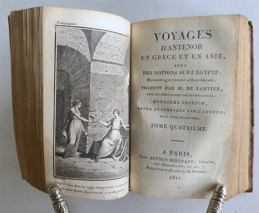 1811 ANTENOR'S TRAVELS Voyages d'Antenor en Grece et en Asie ANTIQUE iilustrated - 8