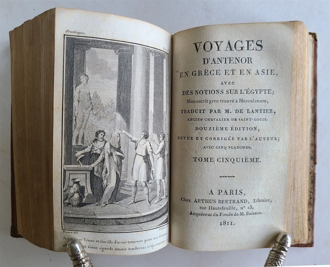 1811 ANTENOR'S TRAVELS Voyages d'Antenor en Grece et en Asie ANTIQUE iilustrated - 9