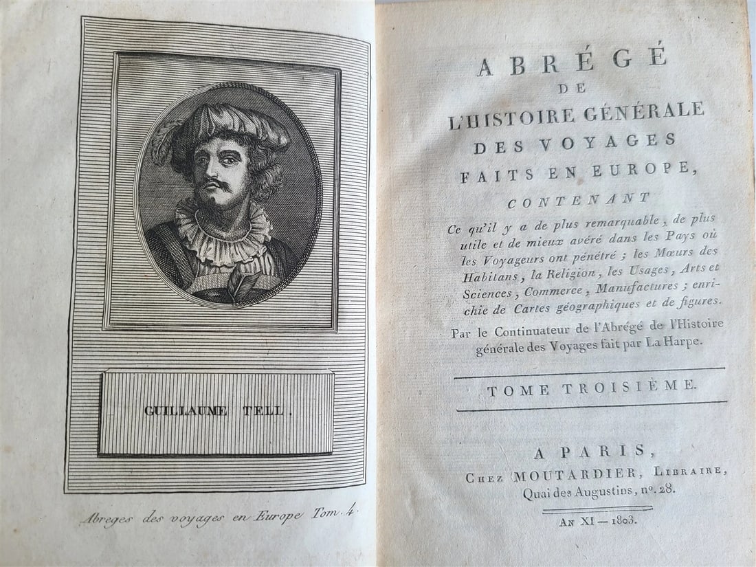 1803-1804 HISTORY of VOYAGES 12 VOLUMES SET ILLUSTRATED ANTIQUE in FRENCH - 6
