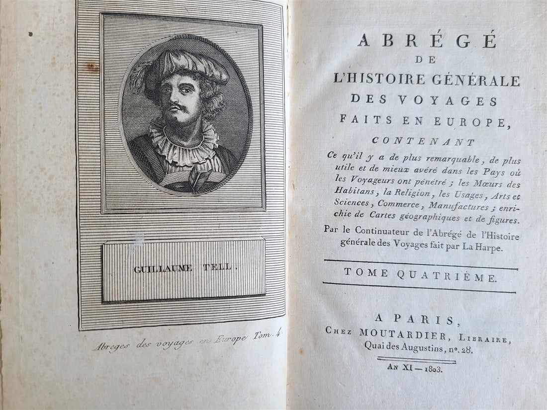 1803-1804 HISTORY of VOYAGES 12 VOLUMES SET ILLUSTRATED ANTIQUE in FRENCH - 7