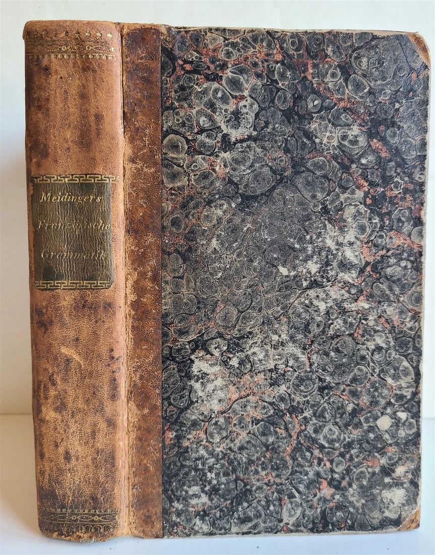 1817 FRENCH GRAMMAR in GERMAN antique Praktische Franzosische Grammatik - 2