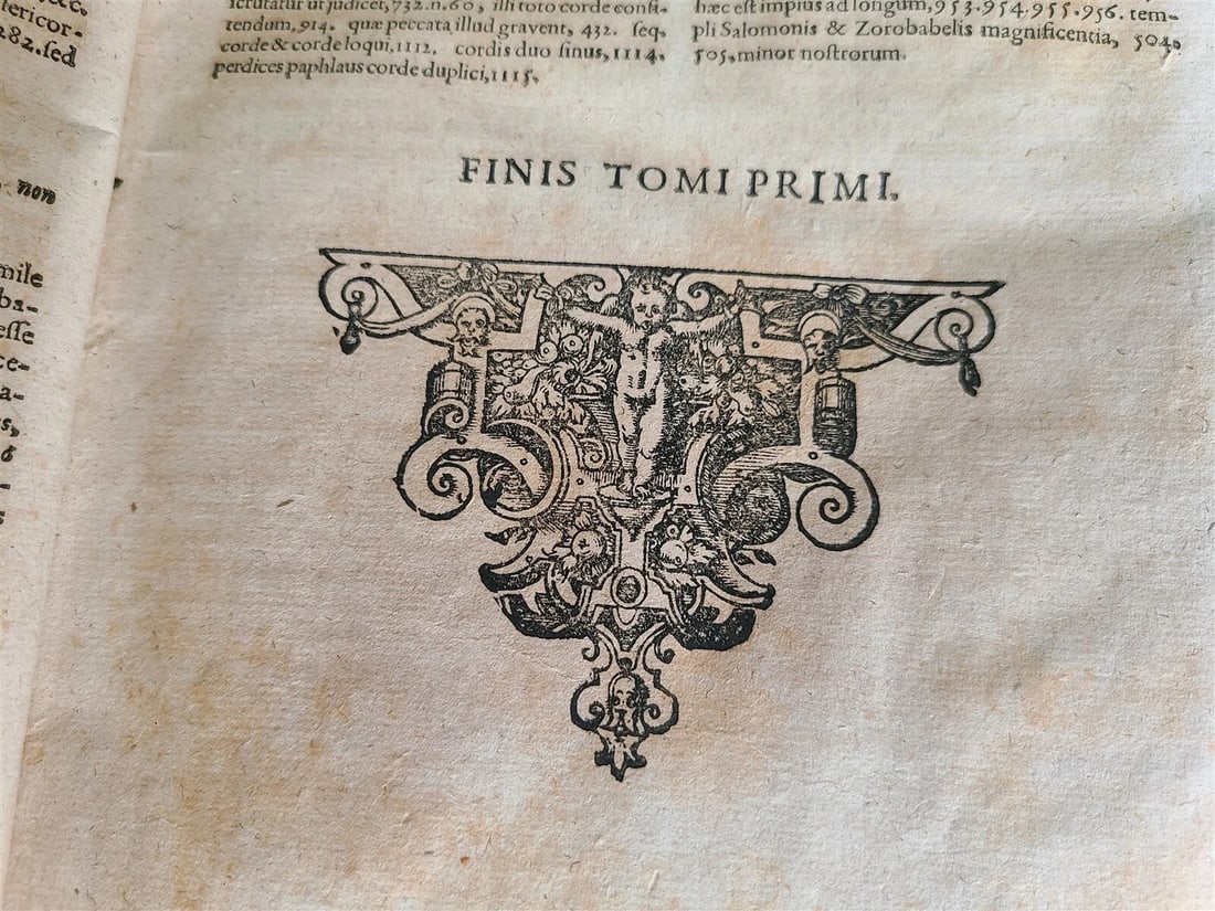 1682 Psalmorum Davidicorum 2 FOLIO VELLUM BOUND VOLUMES antique LATIN BIBLE - 9