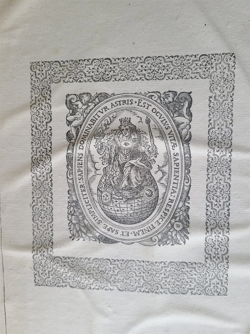 1593 Disputationum Roberti Bellarmini Politiani antique PIGSKIN FOLIO 16th CENT. - 3