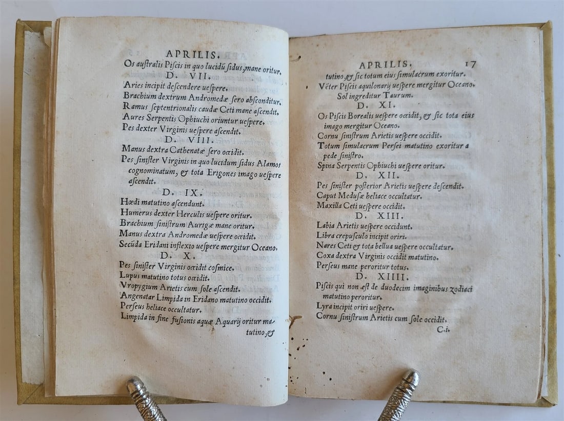 1531 ASTROLOGY & ASTRONOMY TREATISE Sirigatti antique De ortu et occasu signorum - 5