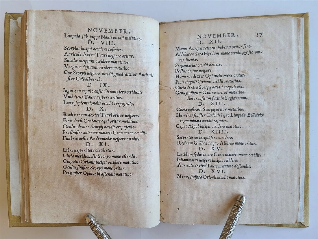 1531 ASTROLOGY & ASTRONOMY TREATISE Sirigatti antique De ortu et occasu signorum - 6