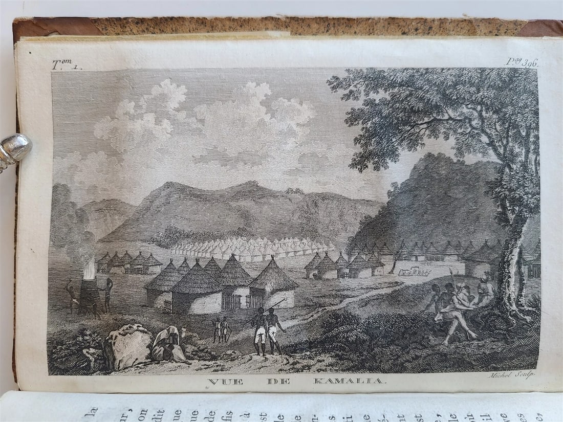 1800 MUNGO PARK VOYAGE to AFRICA 2 VOLS ILLUSTRATED w/ MAPS antique in FRENCH - 10