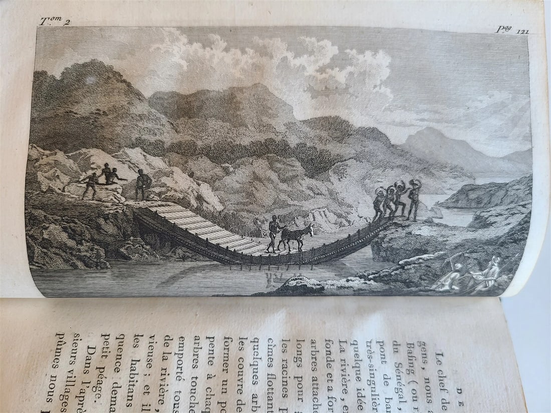 1800 MUNGO PARK VOYAGE to AFRICA 2 VOLS ILLUSTRATED w/ MAPS antique in FRENCH - 4