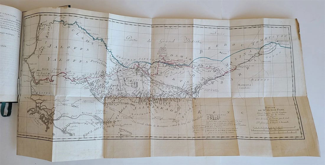 1800 MUNGO PARK VOYAGE to AFRICA 2 VOLS ILLUSTRATED w/ MAPS antique in FRENCH - 7