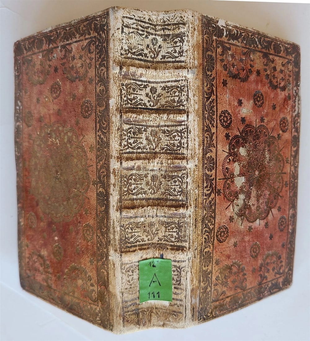 1758 PSALTERIUM DAVIDIS antique in LATIN FINE GILT MOROCCO BINDING - 2