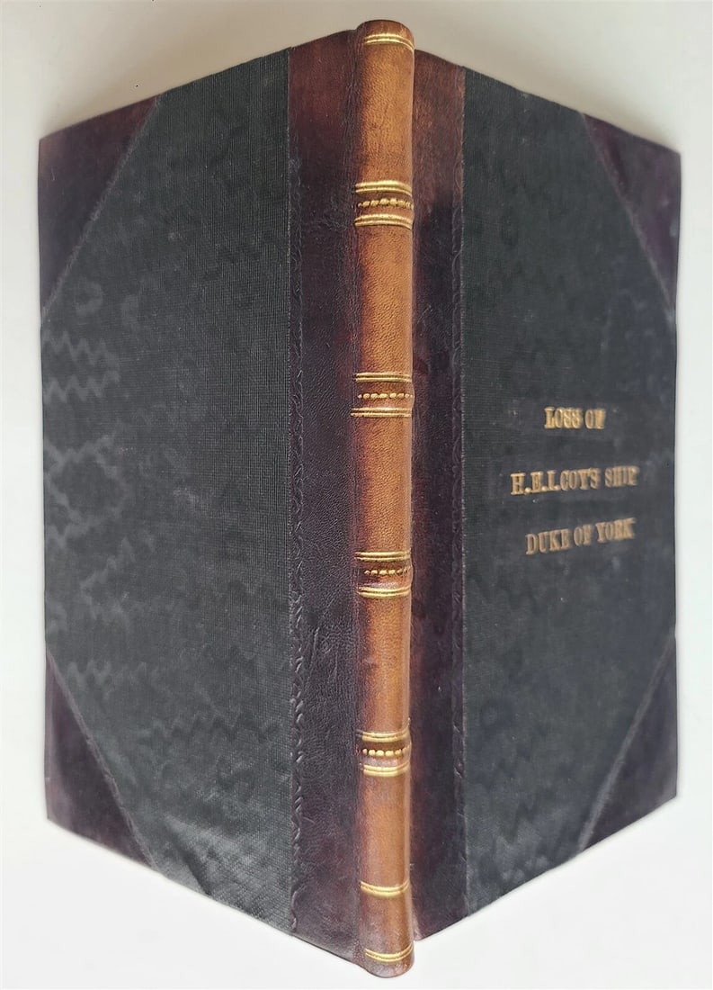 1834 NARRATIVE of LOSS of EAST INDIA COMPANY SHIP DUKE of YORK antique SHIPWRECK - 2