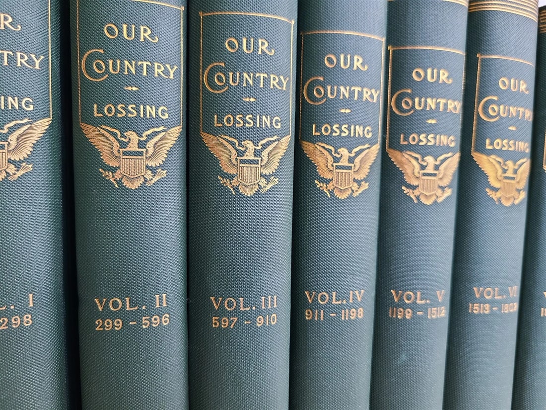 1905 OUR COUNTRY 8 volumes by LOSSING edition de luxe LTD ED antique ILLUSTRATED - 3