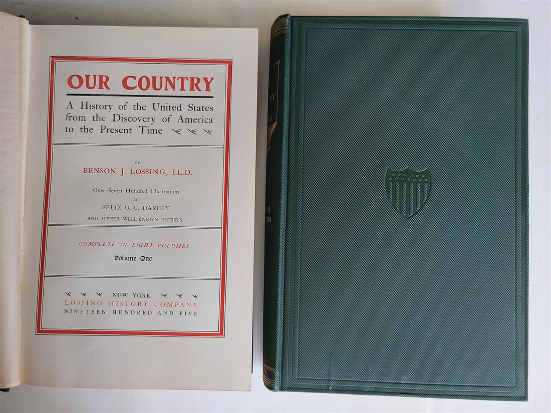 1905 OUR COUNTRY 8 volumes by LOSSING edition de luxe LTD ED antique ILLUSTRATED - 4