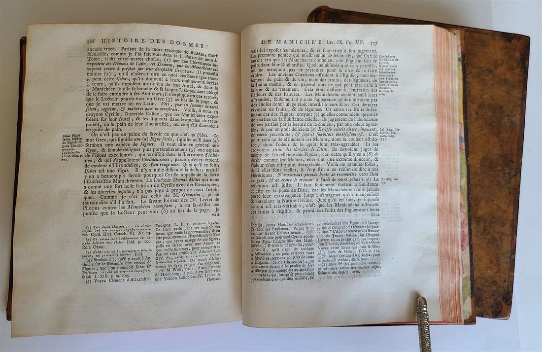 1734-39 HISTORY & CRITIQUE of MANICHAEISM 2 VOLUMES antique in FRENCH - 5