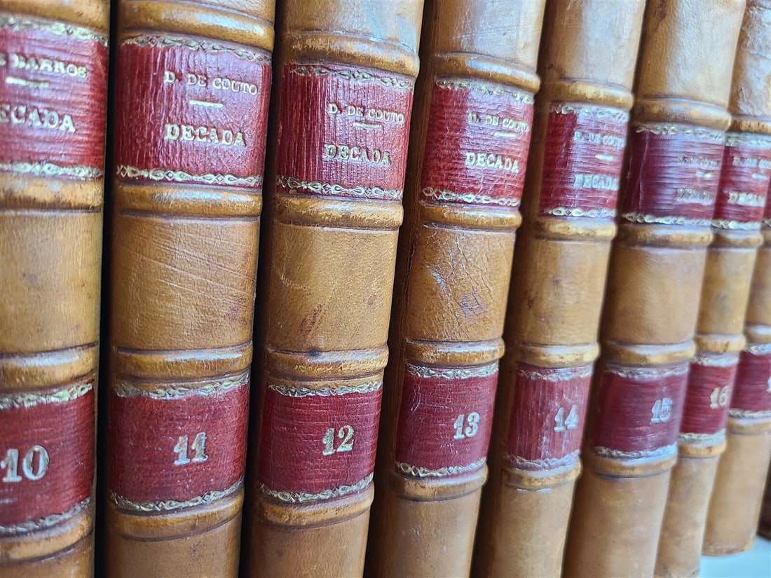 1778 HISTORY of PORTUGUESE in ASIA by JOAO DE BARROS 24 VOLS antique ILLUSTRATED - 3