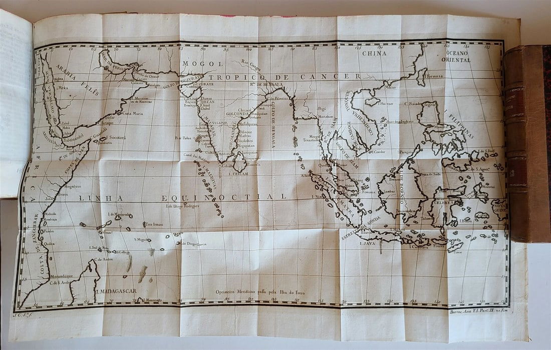 1778 HISTORY of PORTUGUESE in ASIA by JOAO DE BARROS 24 VOLS antique ILLUSTRATED - 8