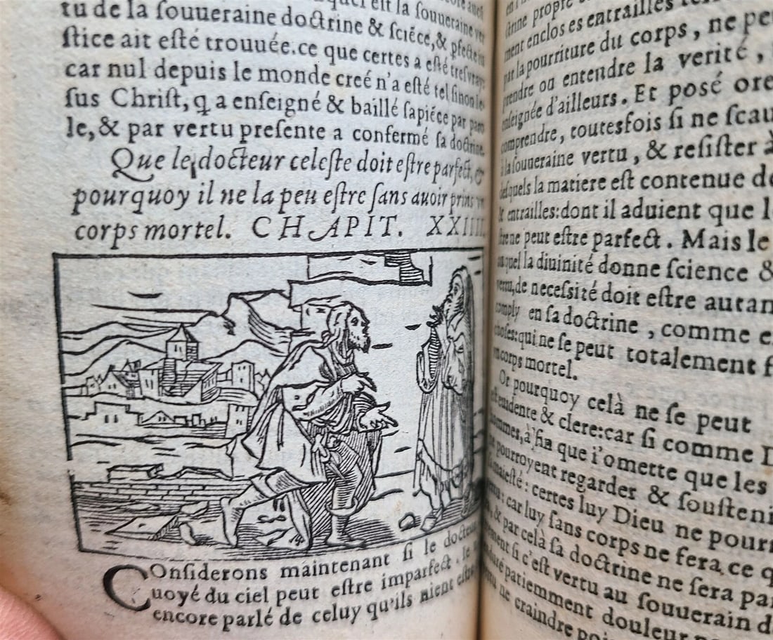 1551 TREATISE AGAINST PAGAN BELIEFS LACTANTIUS antique ILLUSTRATED 179 WOODCUTS - 9
