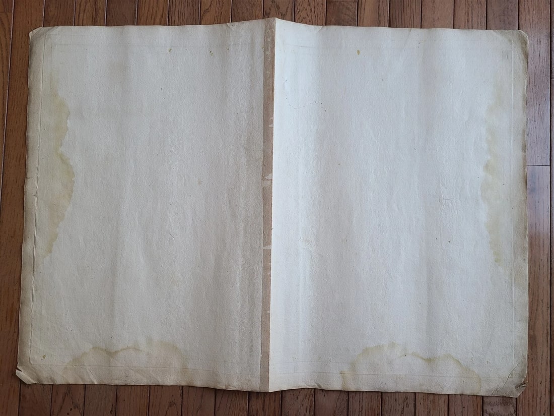 1736 LARGE MAP OF SILESIA POLAND MUNSTERBERGENSIS antique 25 x 4 3/4" - 5