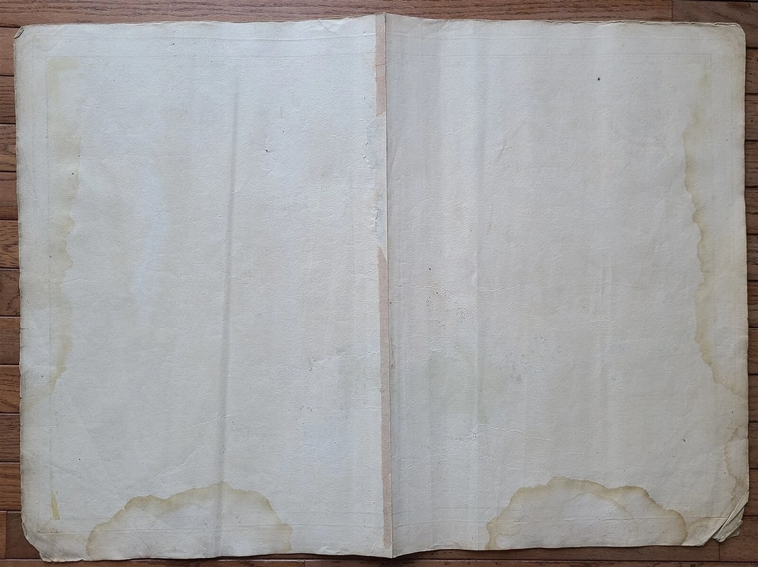 1736 LARGE MAP OF SILESIA POLAND SAGANENSIS antique 25 x 4 3/4" Duchy of Krnov - 5