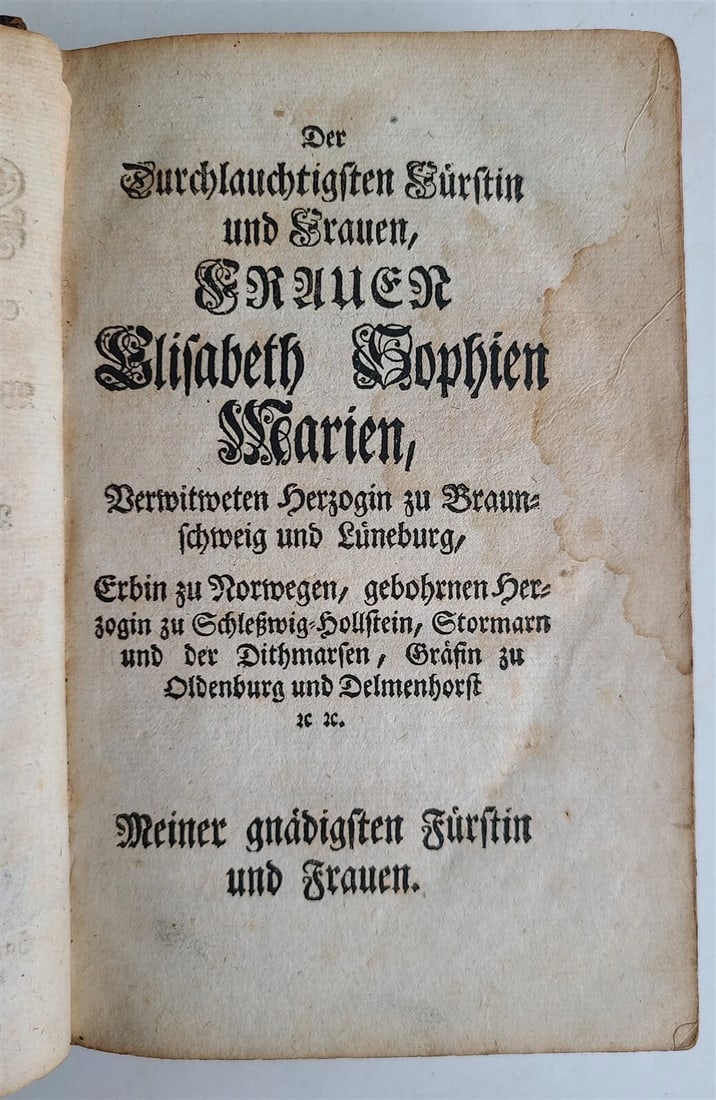 1739 COLLECTION OF SPEECHES by Vierter Theil NICELY BOUND antique GERMAN - 5
