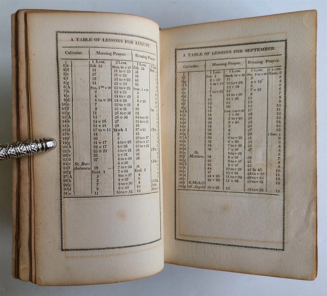 1815 BOOK of COMMON PRAYER & PSALTER in ENGLISH antique BALTIMORE Americana - 11