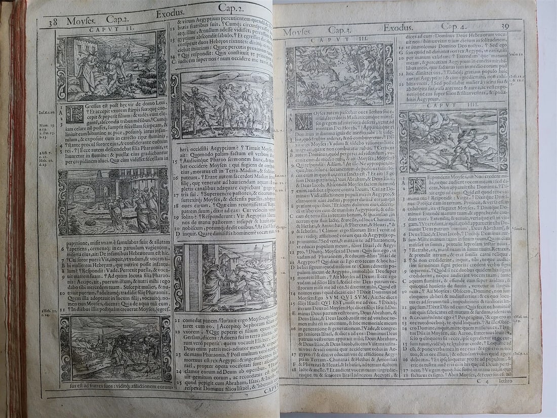 1576 BIBLE in LATIN FULLY ILLUSTRATED antique FOLIO RARE 16th CENTURY BIBLIA - 12