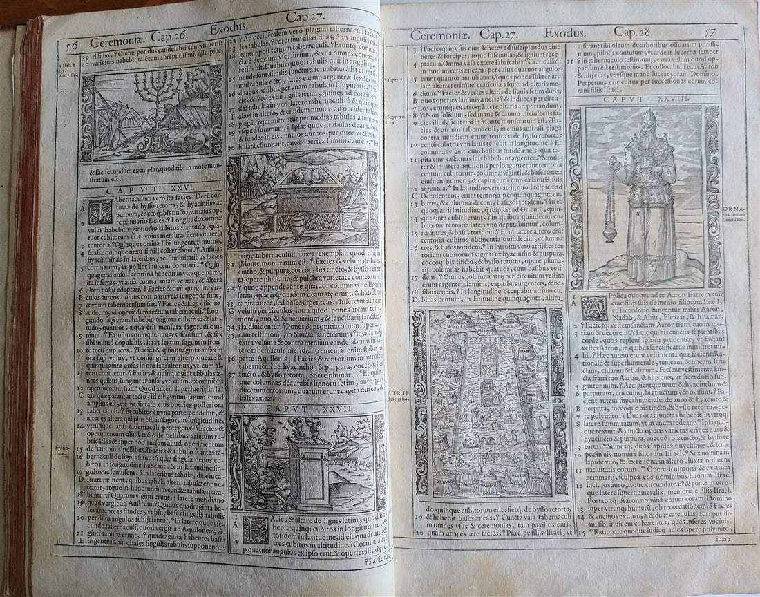 1576 BIBLE in LATIN FULLY ILLUSTRATED antique FOLIO RARE 16th CENTURY BIBLIA - 13