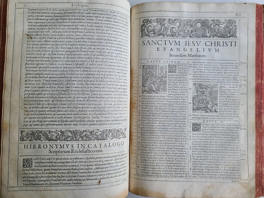 1576 BIBLE in LATIN FULLY ILLUSTRATED antique FOLIO RARE 16th CENTURY BIBLIA - 14