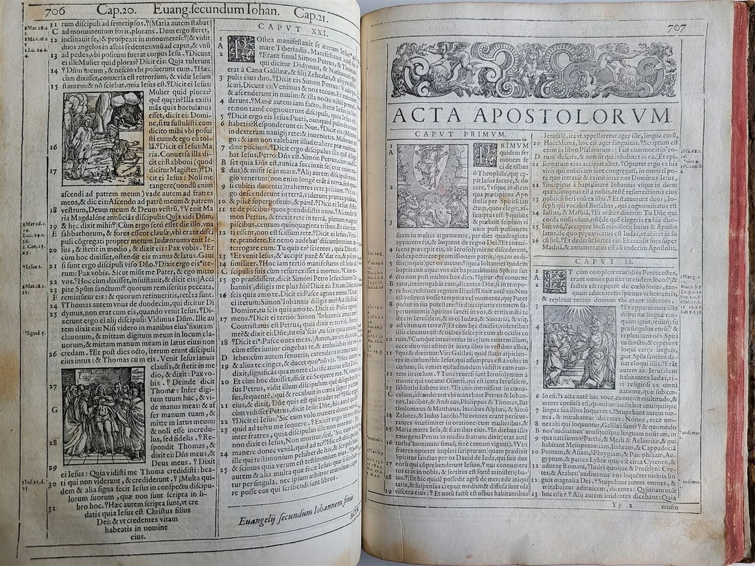 1576 BIBLE in LATIN FULLY ILLUSTRATED antique FOLIO RARE 16th CENTURY BIBLIA - 15