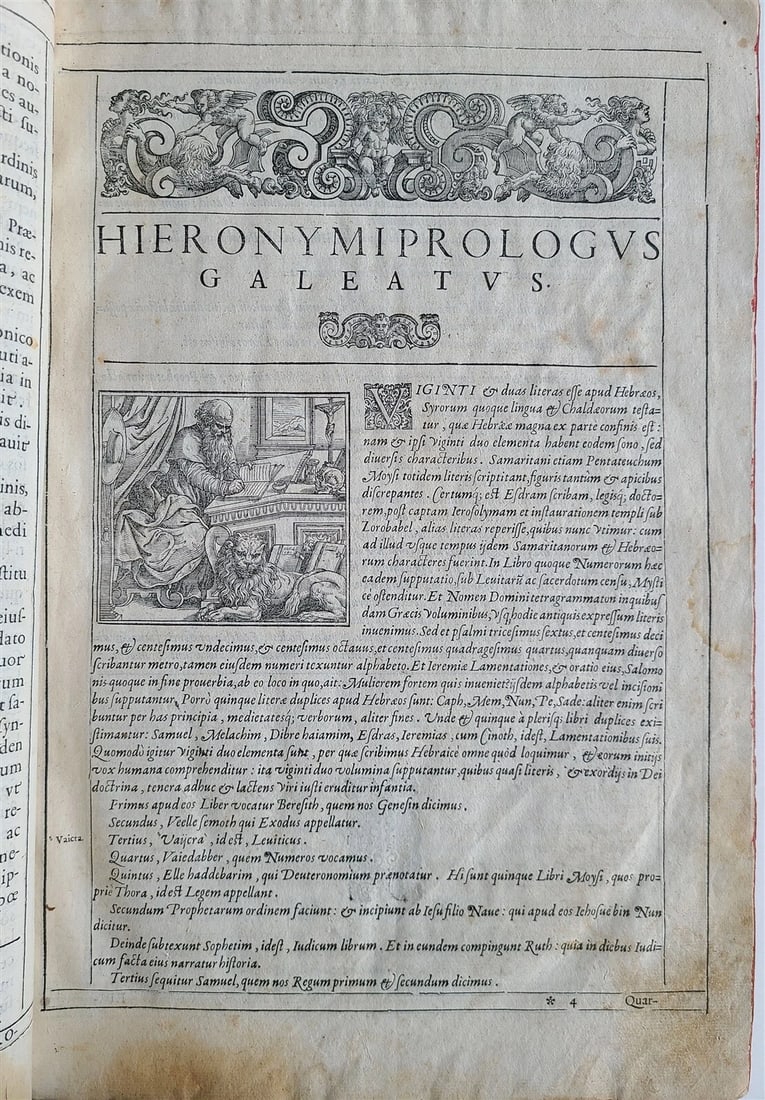 1576 BIBLE in LATIN FULLY ILLUSTRATED antique FOLIO RARE 16th CENTURY BIBLIA - 3