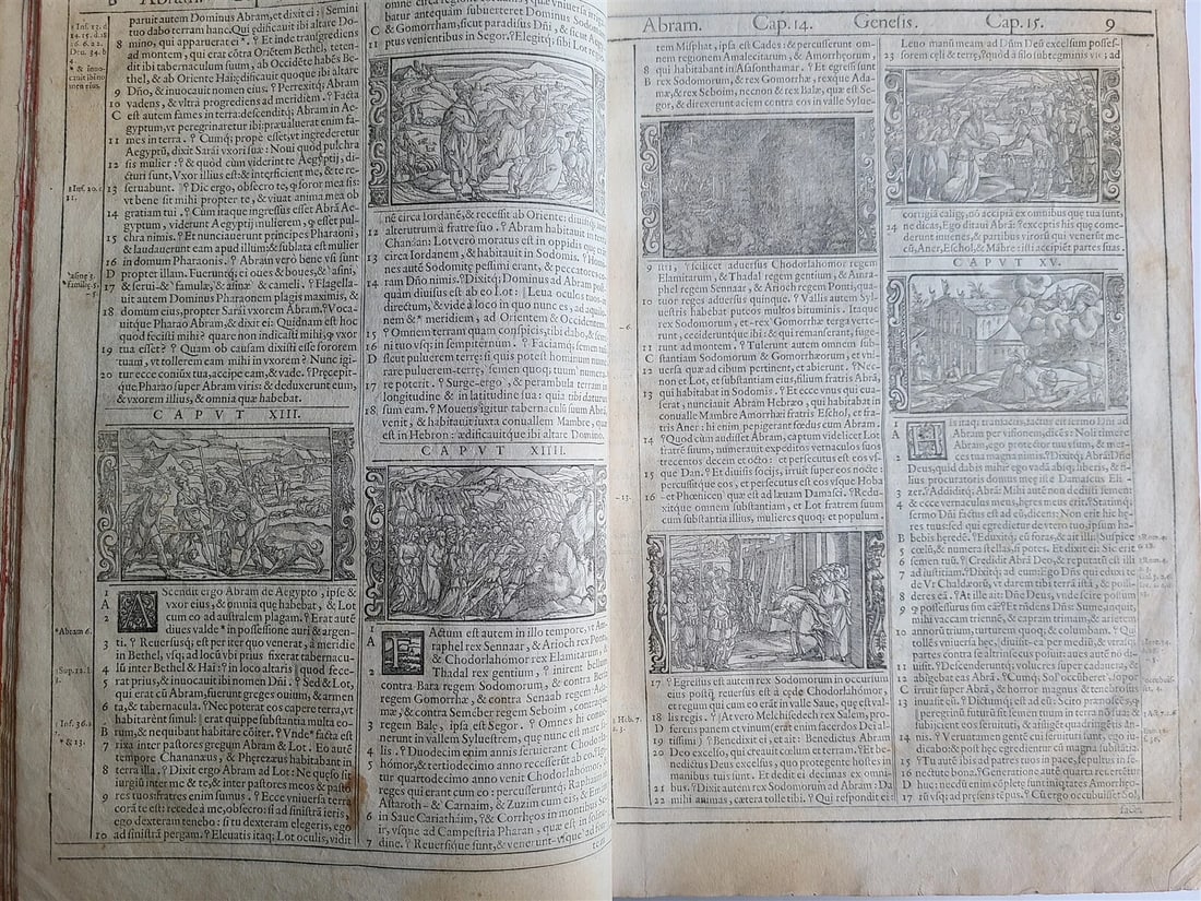 1576 BIBLE in LATIN FULLY ILLUSTRATED antique FOLIO RARE 16th CENTURY BIBLIA - 7