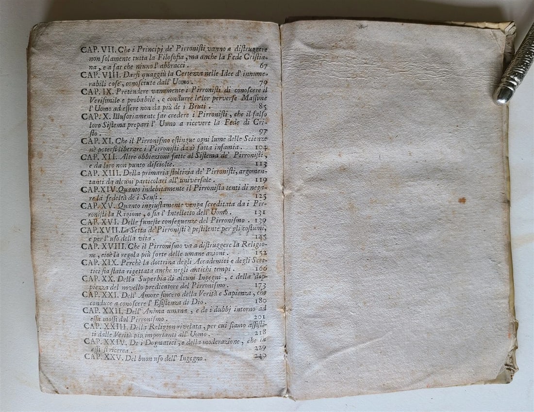 1752 Pyrrhonism refuted TRATTATO by LODOVICO MURATORI antique VELLUM BOUND - 5