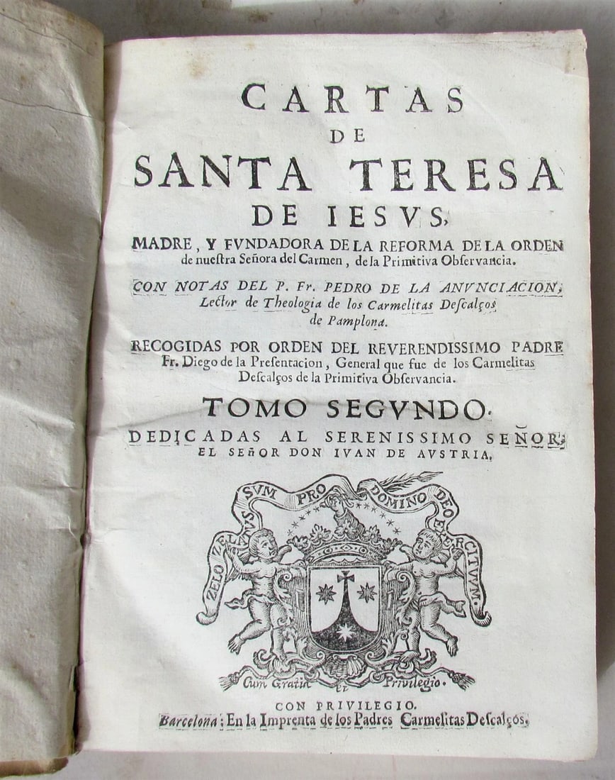 1724 2 volumes Cartas de Santa Teresa de Jesus by Teresa of Ávila antique books - 4