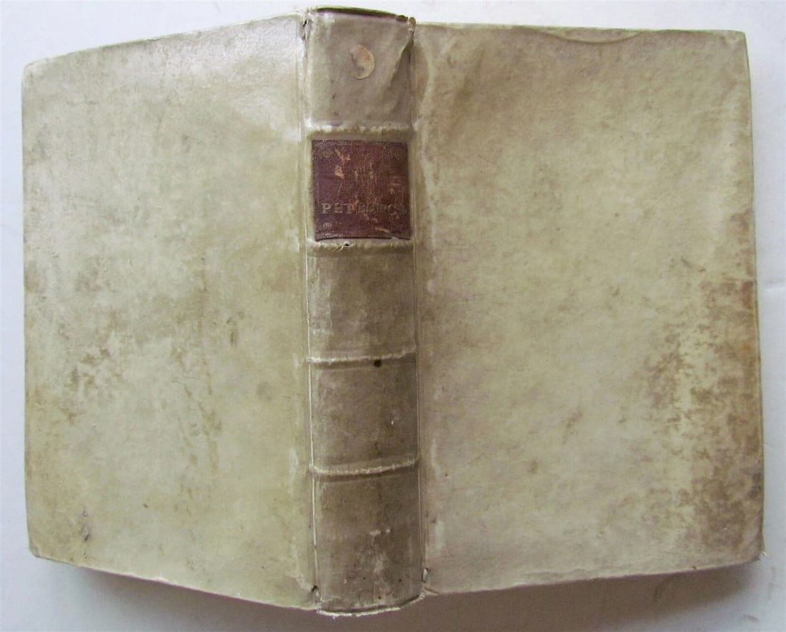 1553 PETRARCH VELLUM BINDING antique Con l'espositione di M. Giovanni Gesualdo - 6