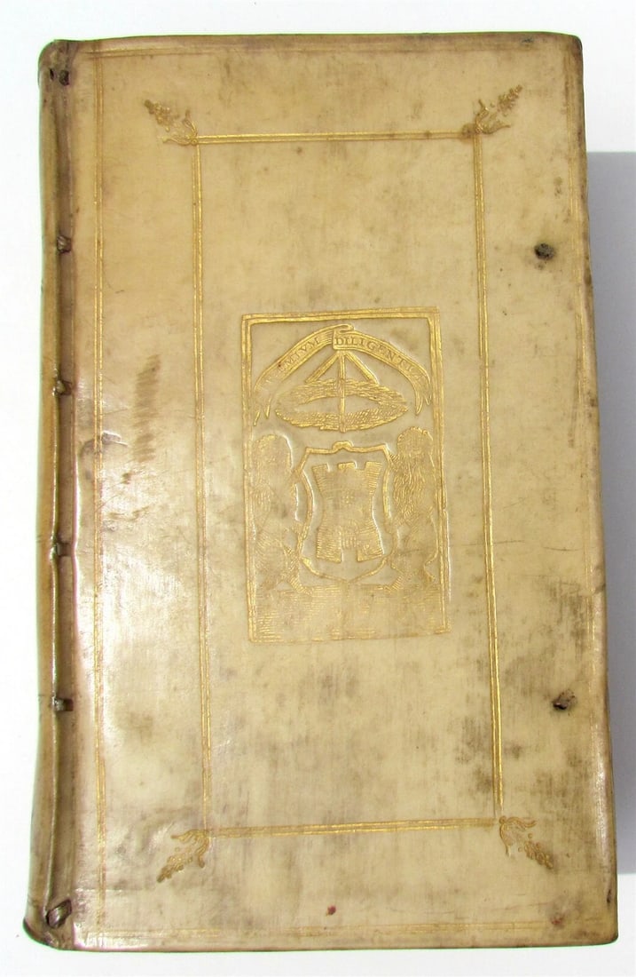 1686 TERENCE COMEDIES POETRY antique Publius Terentius Afer ARMORIAL VELLUM - 3