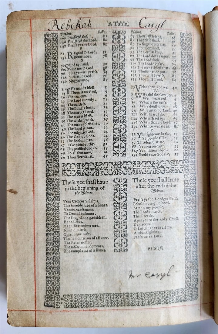 1634 BIBLE in ENGLISH antique by ROBERT BARKER rare - 10