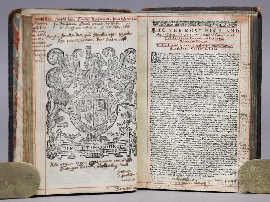 1634 BIBLE in ENGLISH antique by ROBERT BARKER rare - 8