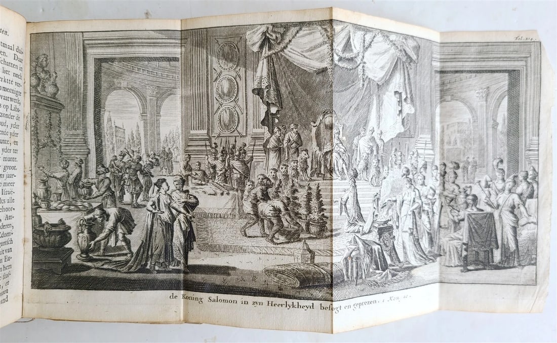 1715 HEBREW REPUBLIC in DUTCH antique ILLUSTRATED Judaica VELLUM BINDING - 7