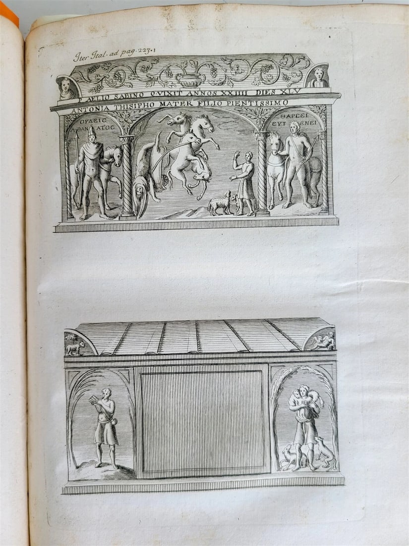 1687 MUSEUM ITALICUM ILLUSTRATED antique VELLUM BINDING vol. I - 8
