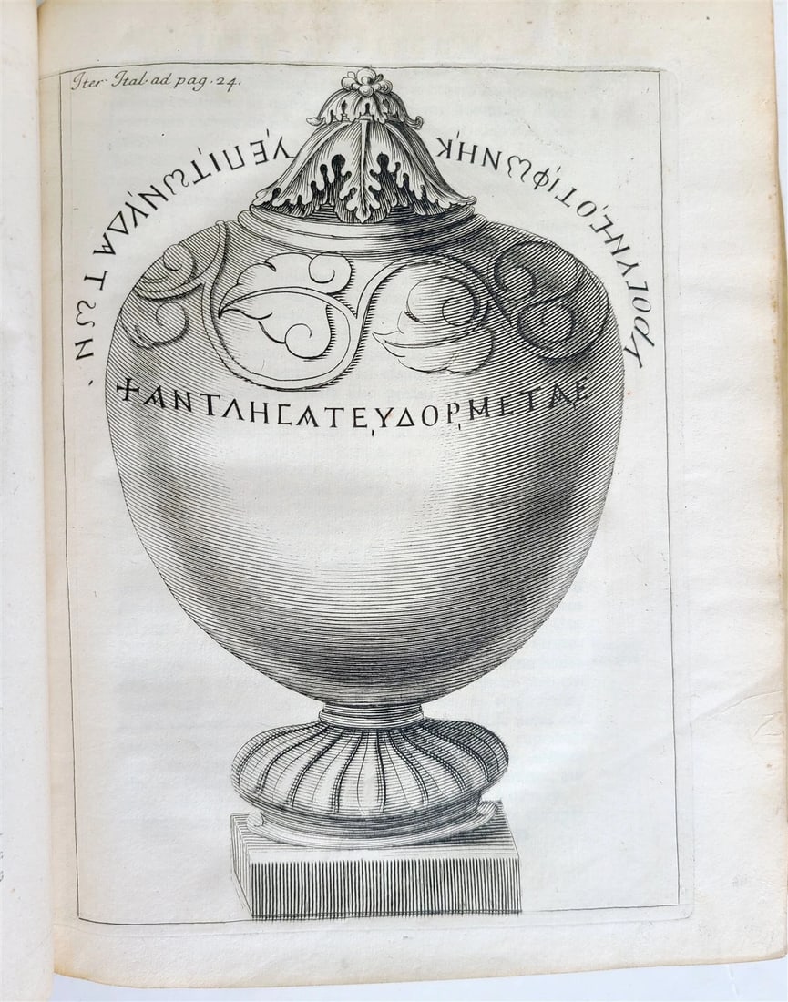 1687 MUSEUM ITALICUM ILLUSTRATED antique VELLUM BINDING vol. I - 9