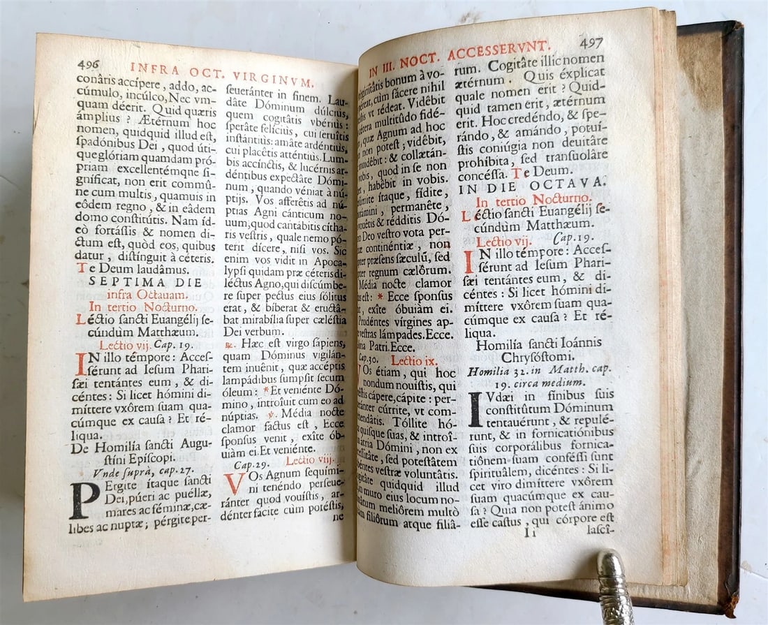 1661 PLANTIN PRESS Octavarium Romanum antique - 11