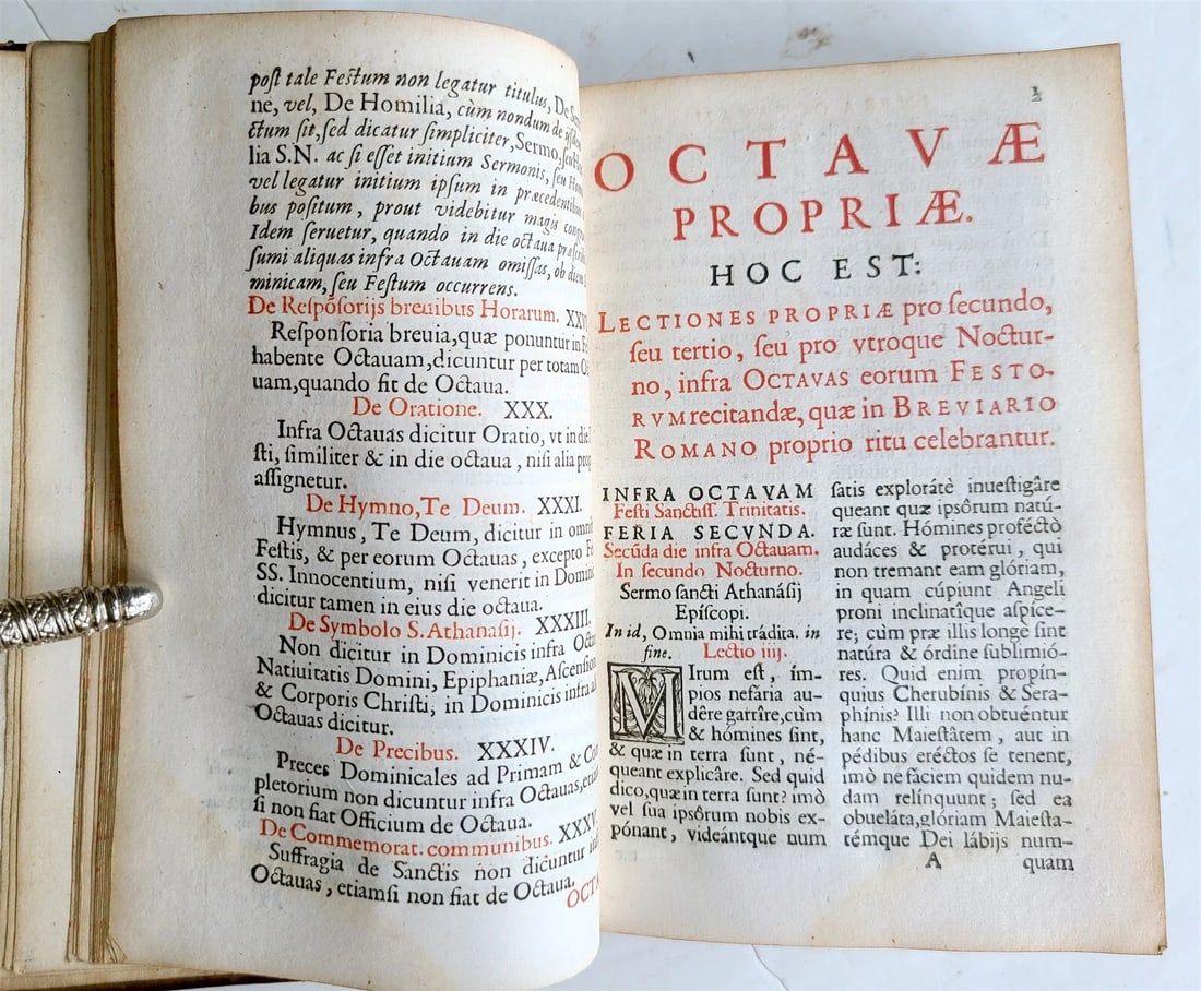 1661 PLANTIN PRESS Octavarium Romanum antique - 6
