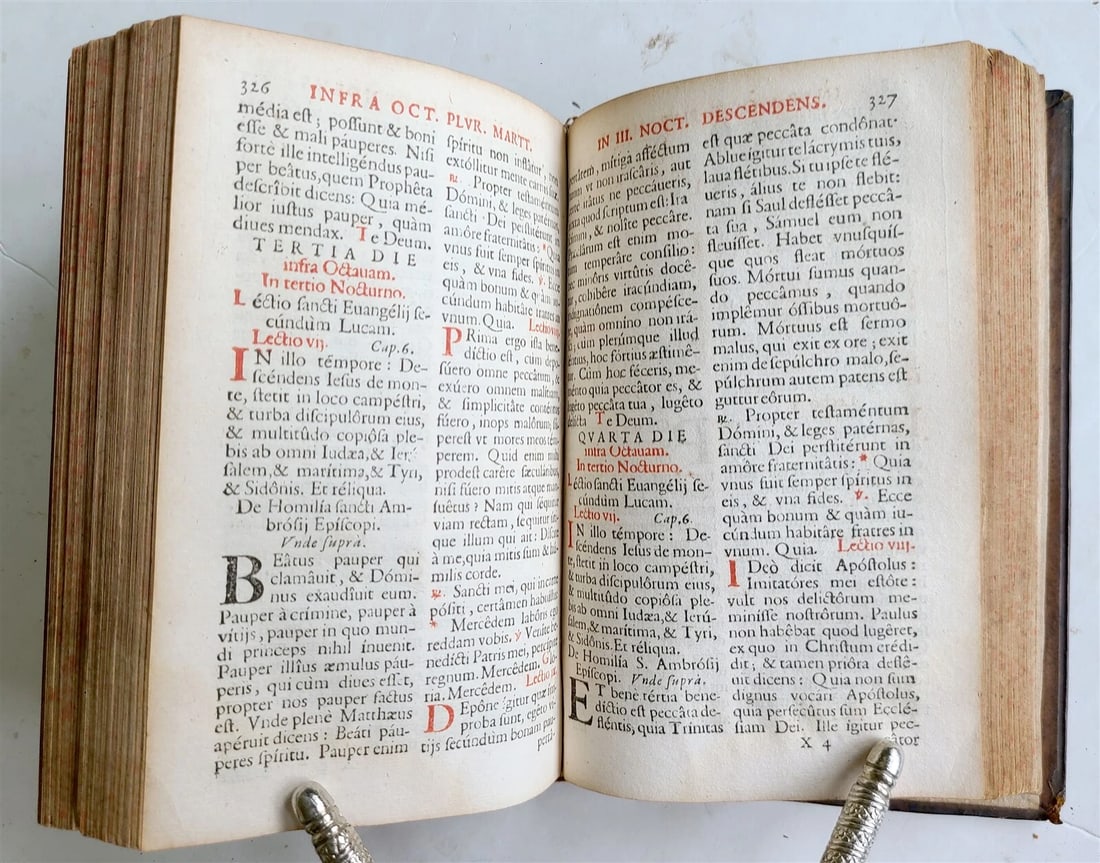 1661 PLANTIN PRESS Octavarium Romanum antique - 9