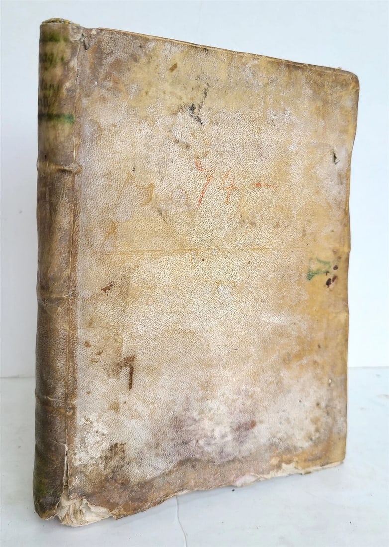 1592 I TRATTENIMENTI DI SCIPION BARGAGLI antique VELLUM BINDING - 2