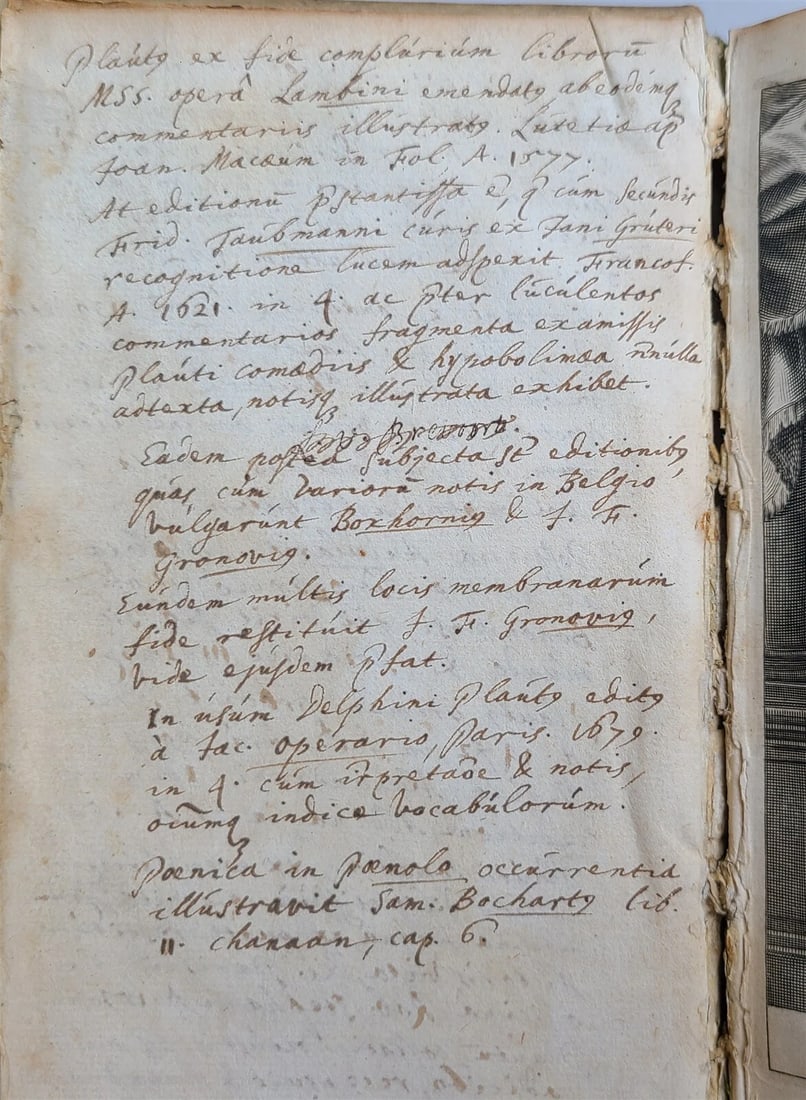 1684 PLAUTUS COMOEDIAE antique VELLUM BINDING - 4