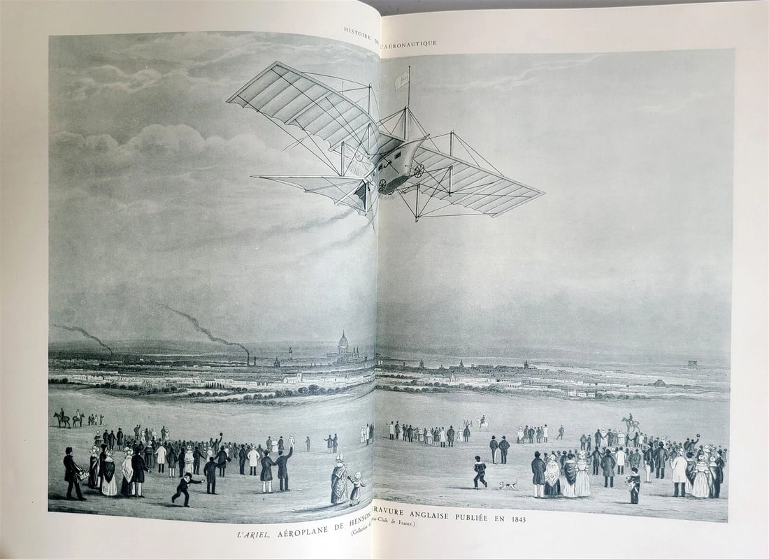 1942 HISTOIRE DE L'AERONAUTOQIE by DOLLFUS & BOUCHE ILLUSTRATED MASSIVE FOLIO - 6