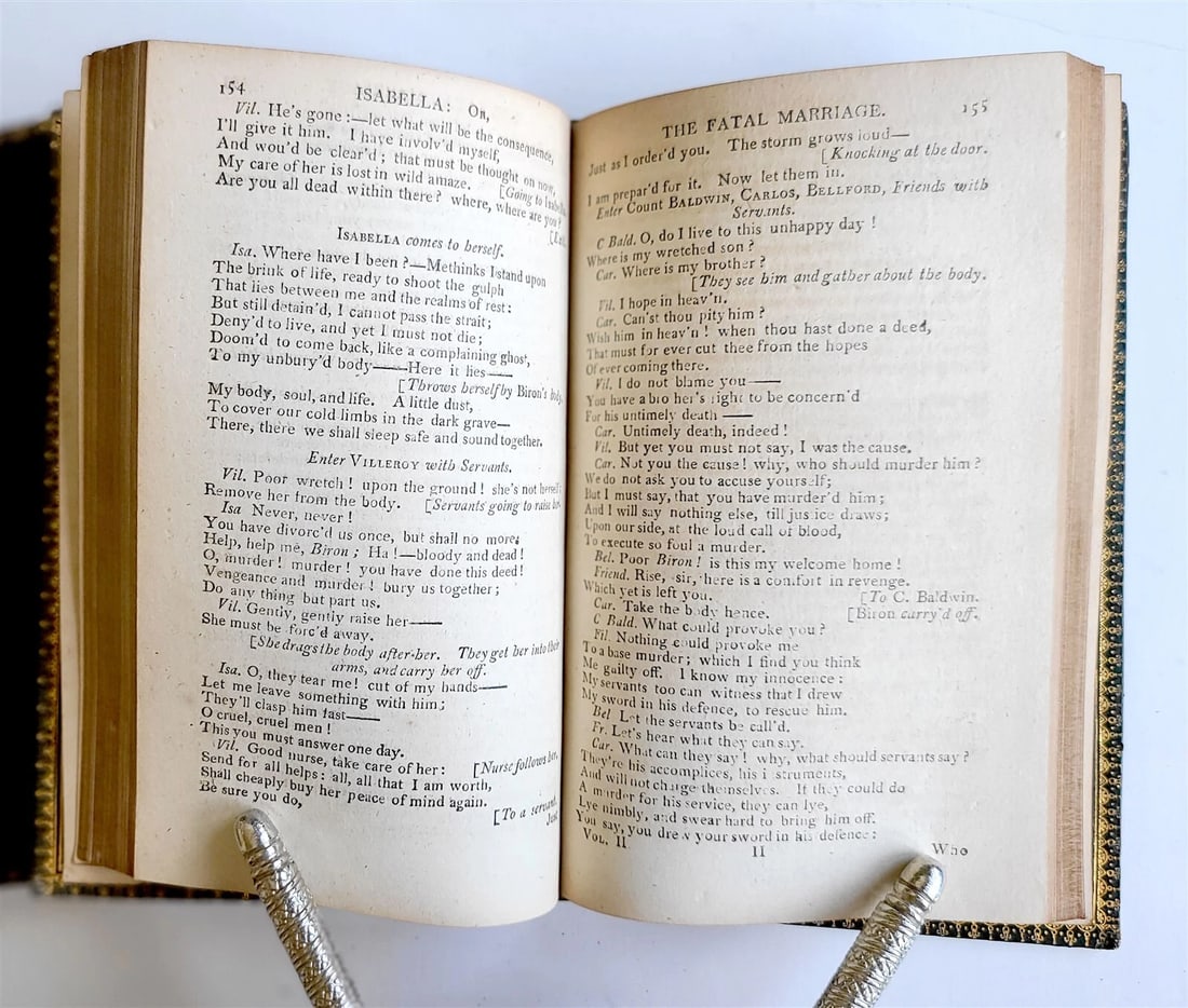 1798 DRAMATIC WORKS of DAVID GARRICK 3 VOLUMES antique - 6